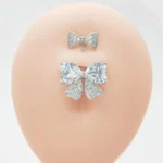 ASTM F136 Titanium 14G Bow Belly Button Ring For Navel Piercing