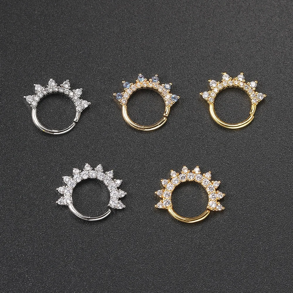 316L Surgical Steel 16G CZ Piercing Earring For Ear Piercing - Image 2