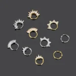 316L Surgical Steel 16G CZ Piercing Earring For Ear Piercing
