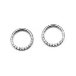 316L Surgical Steel 16G Segment Clicker Ring For Septum Or Nose Piercing