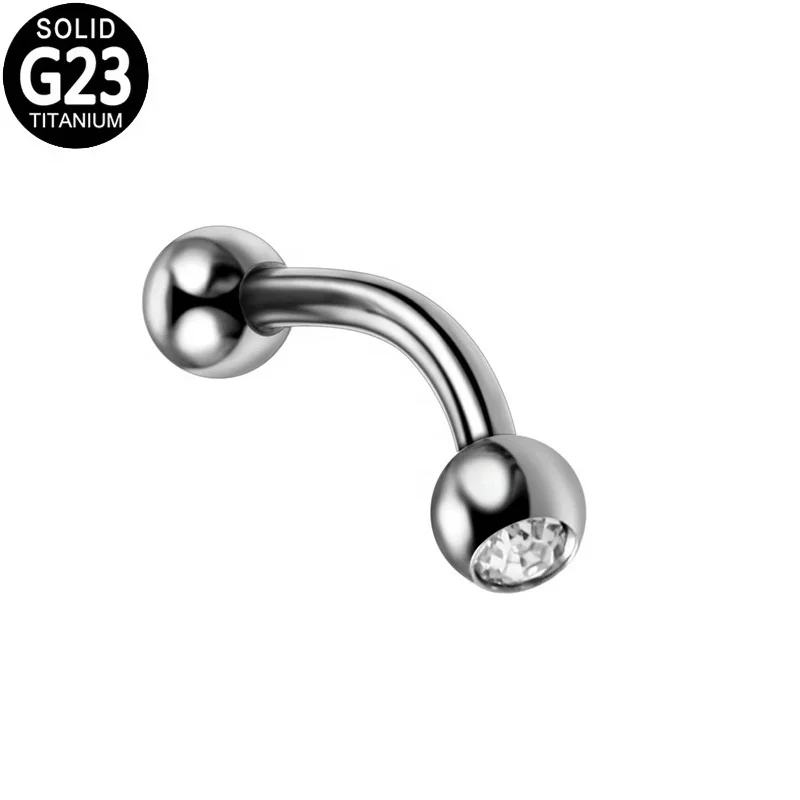 ASTM F136 Titanium 16G Eyebrow Ring For Eyebrow Piercing - Image 2