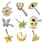 316L Surgical Steel Snake Nose Stud For Nose Piercing