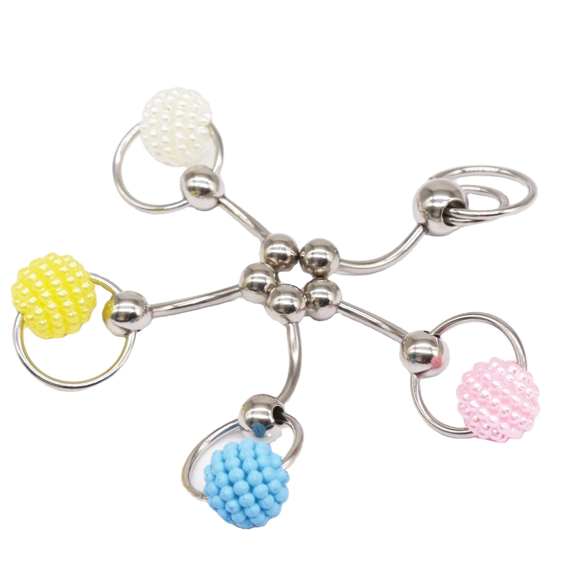 316L Surgical Steel Pearl Belly Button Ring For Navel Piercing