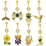 316L Surgical Steel Belly Button Ring For Navel Piercing