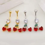 316L Surgical Steel Belly Button Ring For Navel Piercing