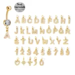 316L Surgical Steel CZ Belly Button Ring For Navel Piercing