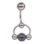 316L Surgical Steel Belly Button Ring For Navel Piercing