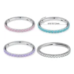 316L Surgical Steel Segment Clicker Ring For Septum Or Nose Piercing