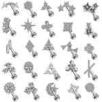 316L Surgical Steel Cartilage Stud For Cartilage Or Helix Piercing