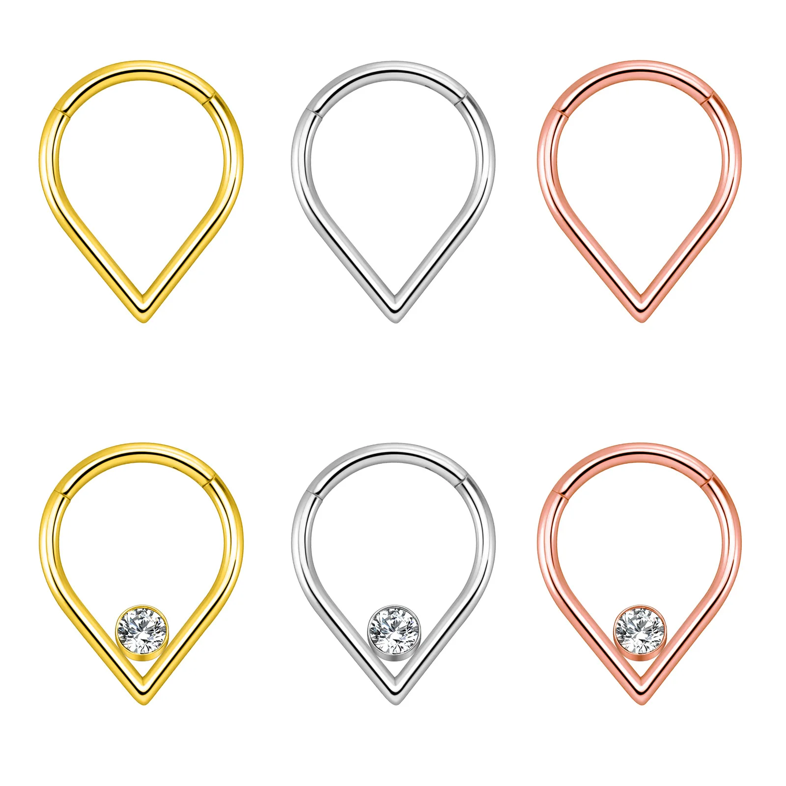 316L Surgical Steel Nose Ring For Nose Piercing - Image 2