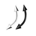 316L Surgical Steel Spike Eyebrow Ring For Eyebrow Piercing