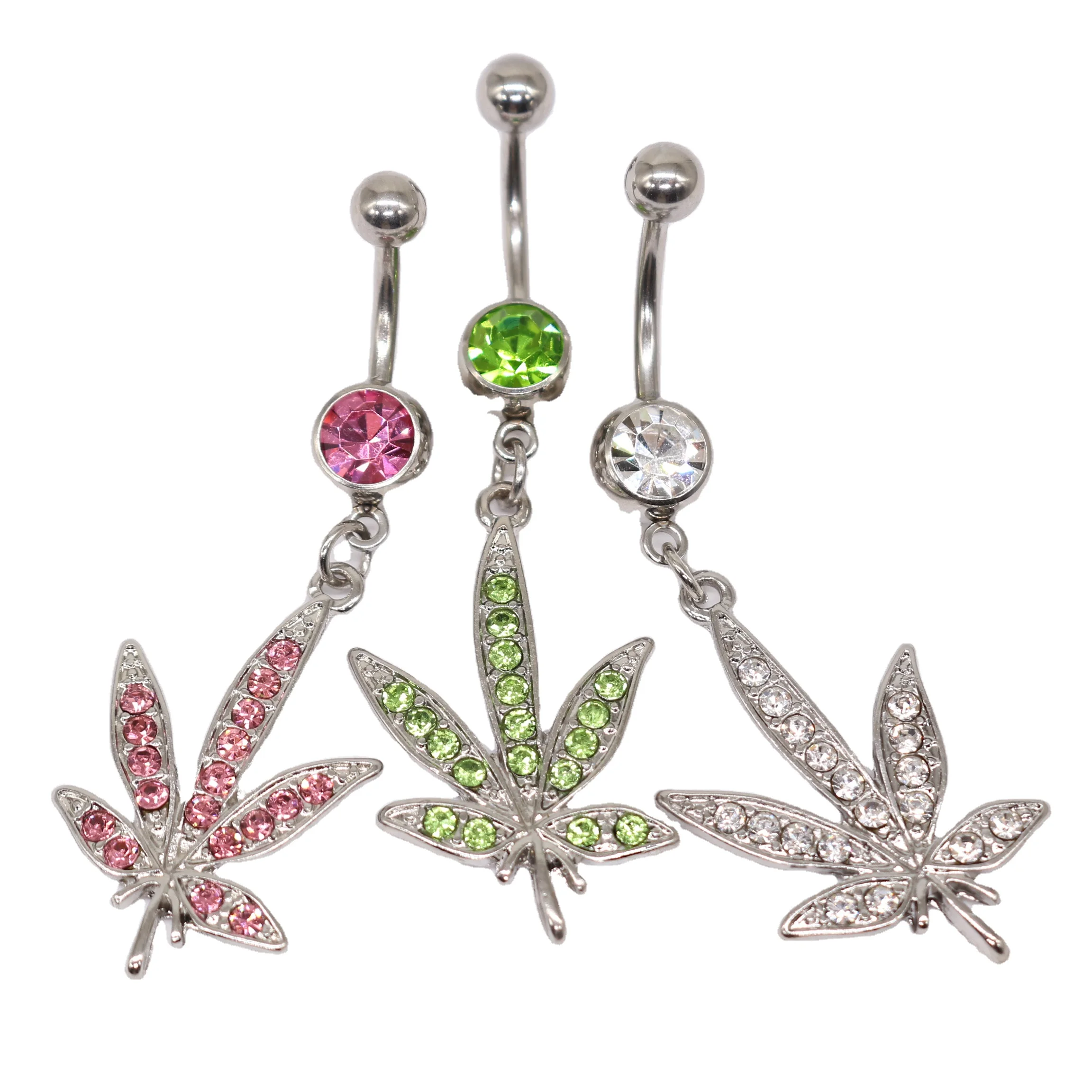 316L Surgical Steel Belly Button Ring For Navel Piercing - Image 2