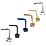 316L Surgical Steel CZ Nose Stud For Nose Piercing