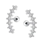 316L Surgical Steel CZ Piercing Earring For Ear Piercing