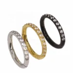 316L Surgical Steel Segment Clicker Ring For Septum Or Nose Piercing