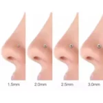 ASTM F136 Titanium CZ Nose Stud For Nose Piercing
