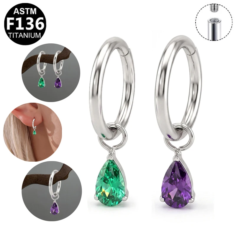 ASTM F136 Titanium Segment Clicker Ring For Septum Or Nose Piercing