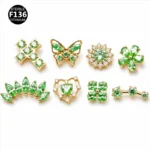 ASTM F136 Titanium CZ Flat Back Stud For Cartilage, Helix Or Lip Piercing