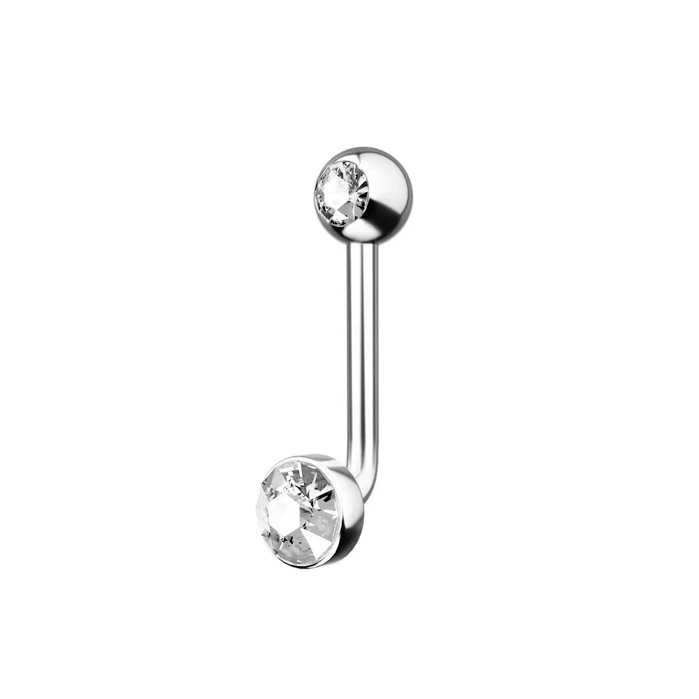 ASTM F136 Titanium 14G Belly Button Ring For Navel Piercing - Image 2