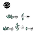 ASTM F136 Titanium Piercing Earring For Ear Piercing
