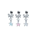 ASTM F136 Titanium Bow Cartilage Stud For Cartilage Or Helix Piercing