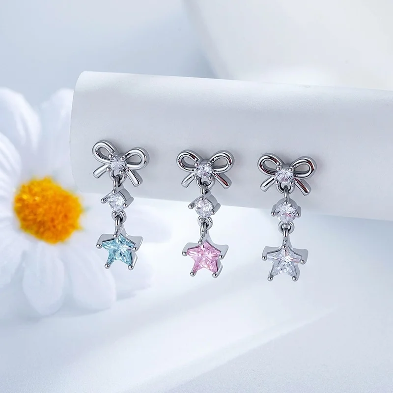 ASTM F136 Titanium Bow Cartilage Stud For Cartilage Or Helix Piercing - Image 2