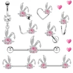 316L Surgical Steel Belly Button Ring For Navel Piercing
