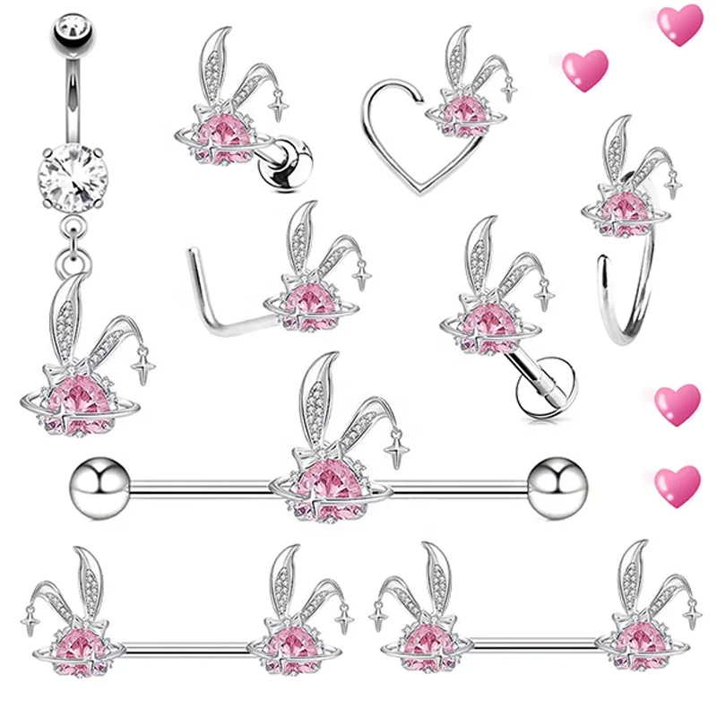 316L Surgical Steel Belly Button Ring For Navel Piercing