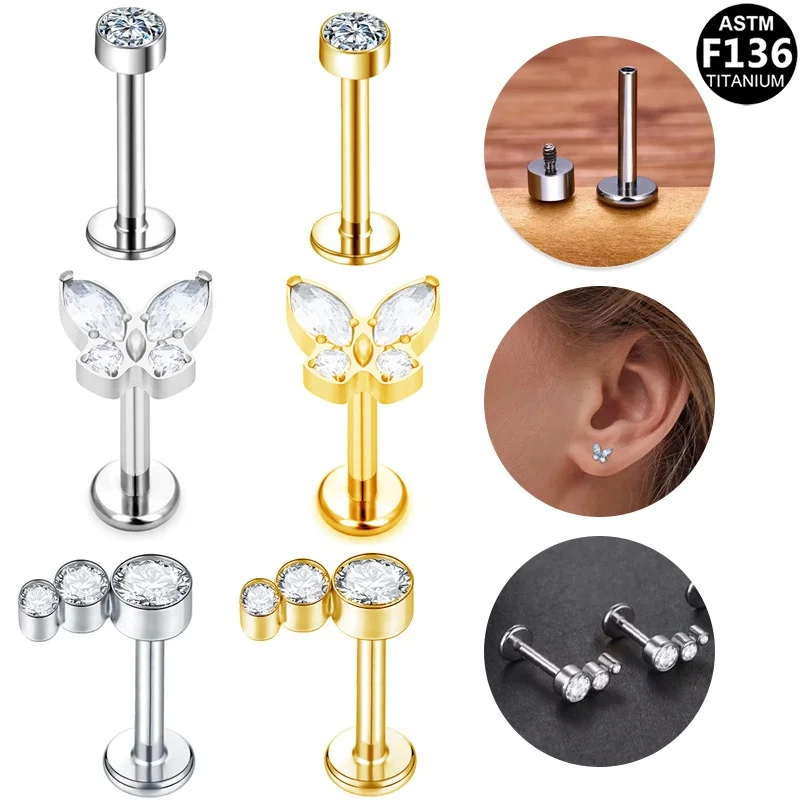 ASTM F136 Titanium Piercing Jewelry