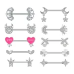 316L Surgical Steel Nipple Ring For Nipple Piercing