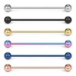 316L Surgical Steel 14G Industrial Barbell For Industrial Piercing