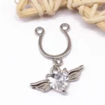 ASTM F136 Titanium Nipple Ring For Nipple Piercing