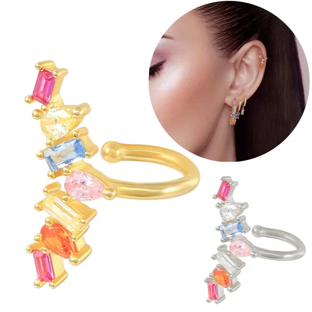 925 Silver CZ Piercing Earring For Ear Piercing