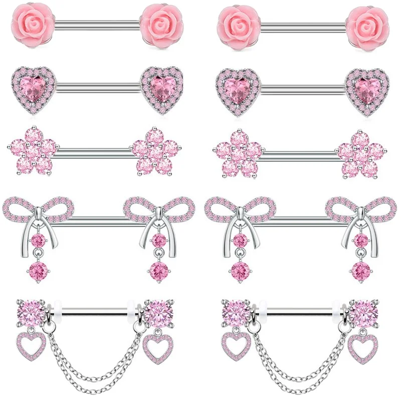 316L Surgical Steel Nipple Ring For Nipple Piercing