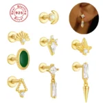 925 Silver Piercing Earring For Ear Piercing