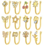 ASTM F136 Titanium CZ Butterfly Piercing Tool
