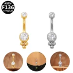 ASTM F136 Titanium Crystal Flower Replacement Ball