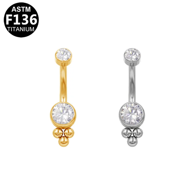 ASTM F136 Titanium Crystal Flower Replacement Ball - Image 2