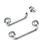 ASTM F136 Titanium Crystal Dermal Anchor For Dermal Piercing