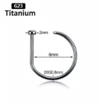 ASTM F136 Titanium Nose Stud For Nose Piercing