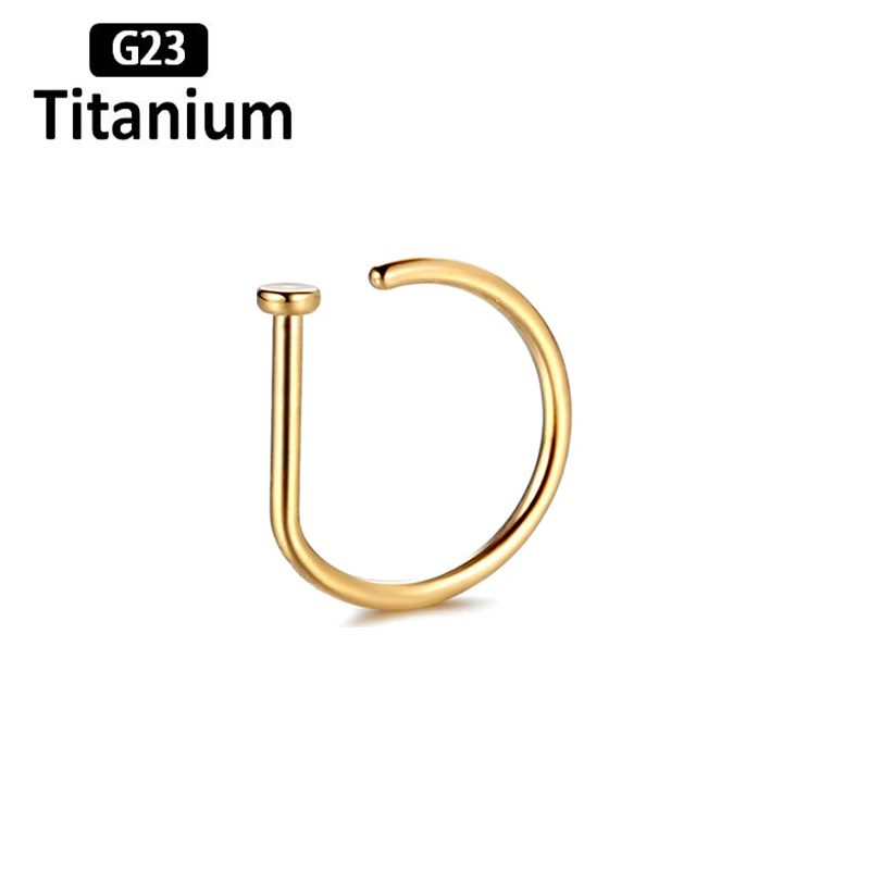 ASTM F136 Titanium Nose Stud For Nose Piercing - Image 2