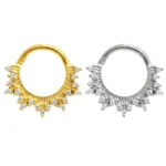 316L Surgical Steel Segment Clicker Ring For Septum Or Nose Piercing