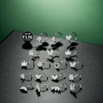 ASTM F136 Titanium 20G Nose Ring For Nose Piercing