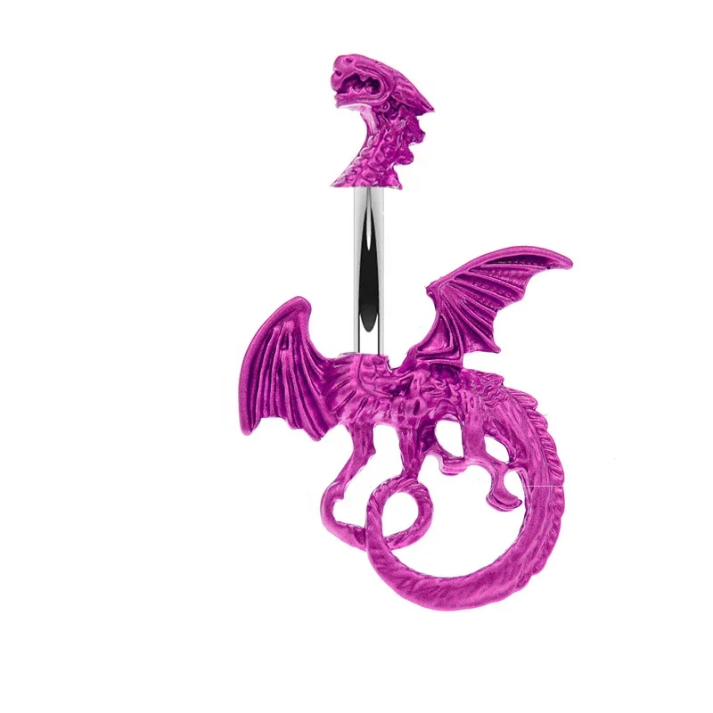 316L Surgical Steel Belly Button Ring For Navel Piercing - Image 2