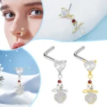 316L Surgical Steel Heart Nose Ring For Nose Piercing