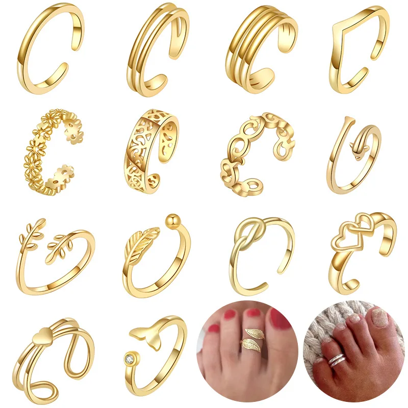 ASTM F136 Titanium Heart Toe Ring - Image 2