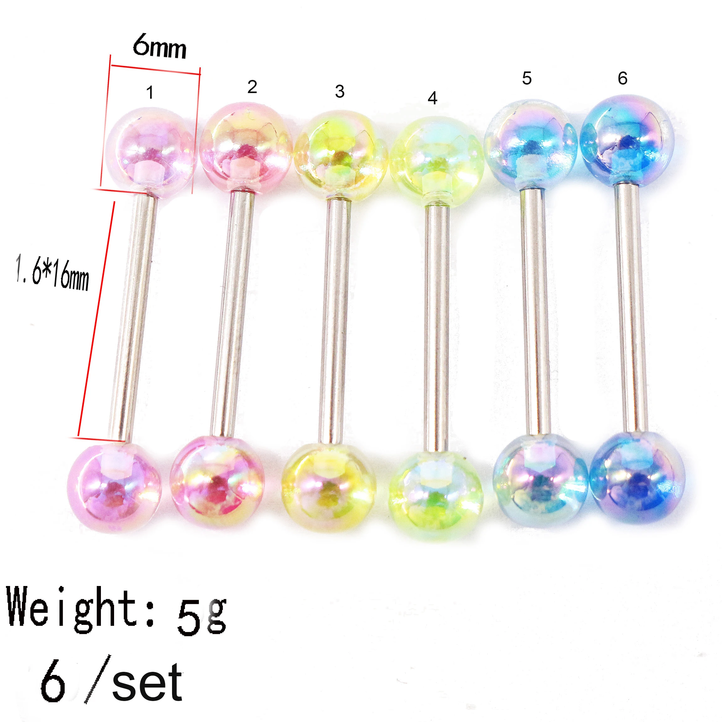 316L Surgical Steel Tongue Ring For Tongue Piercing - Image 2