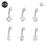 ASTM F136 Titanium 14G Barbell