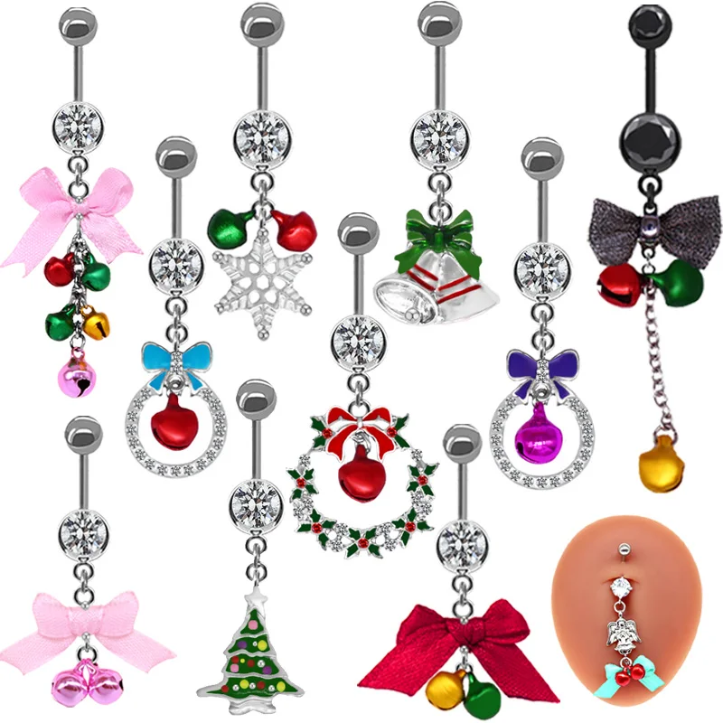 316L Surgical Steel Belly Button Ring For Navel Piercing