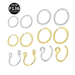 Fake Nose Ring For Nose Piercing